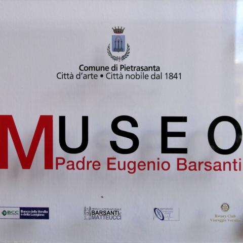 Museo Barsanti Pietarsanta-cartello