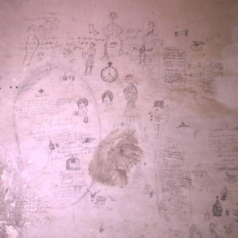 Graffiti antiche prigioni Museo Civico Barga