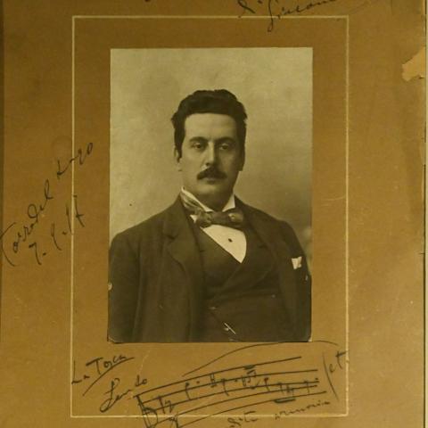 Ritratto Puccini Firma Lucca